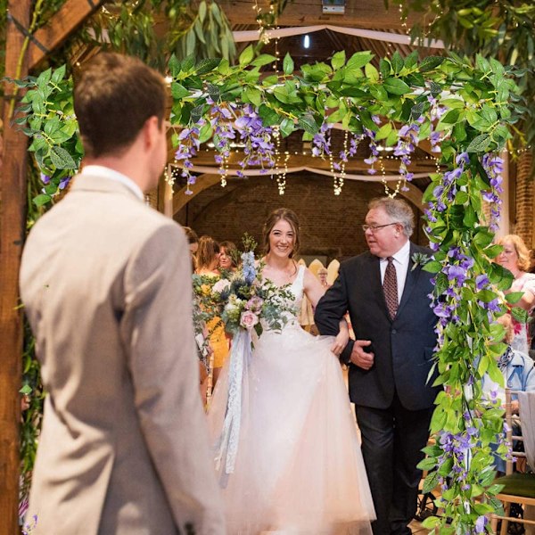 Keinotekoiset wisteriat Keinotekoinen wisteria Garland Kukka Garland