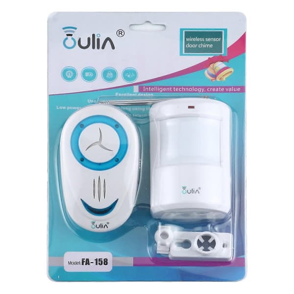 OULIA 220V langaton Electro Guard -ovikello, US-pistoke