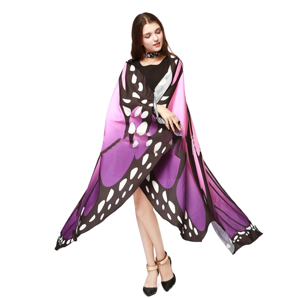 Kvinner Halloween Party Butterfly Wings Sjal for Jenter Voksen