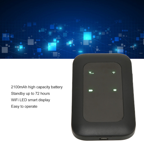 H806 4G Bärbar WiFi Multifunktionell Kort Insatt Hög Hastighet Mobil WiFi Hotspot för Bil Utomhus Resor