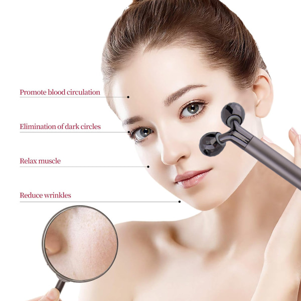 Beauty Bar Rose Gold Facial Massager til Hudpleje Wood 3D Face