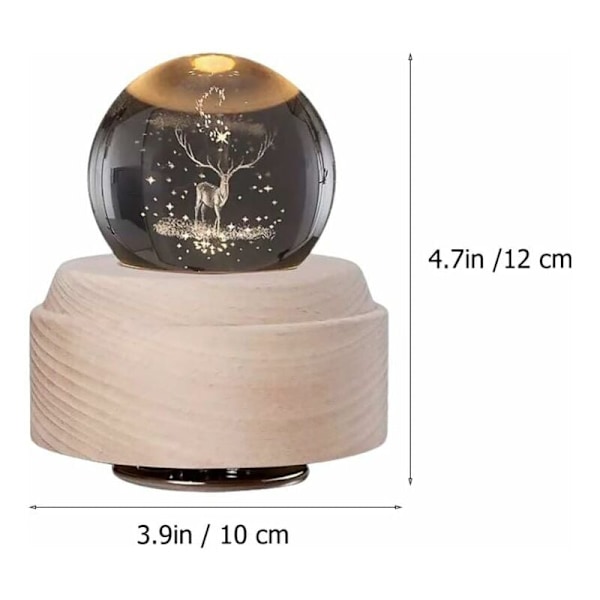 Projektions LED-lampa, tema Rudolph Ren, USB-laddning ger bekvämlighet, idealisk för födelsedagar och speciella tillfällen