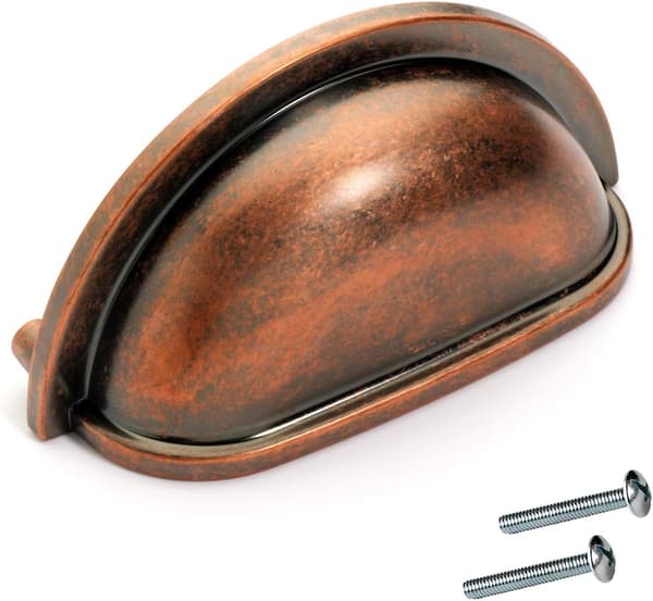 Dynasty Hardware P-2769-AC Antikk Kobber Skapinnredning Bin Pull