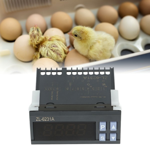 Inkubatorstyrenhet 185‑245V Automatisk Digital Display Hög Precision Temperatur Fuktighet Termostat