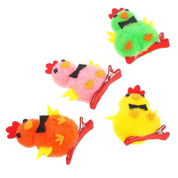 Hårspännen med påskkycklingar för barn, 4-pack