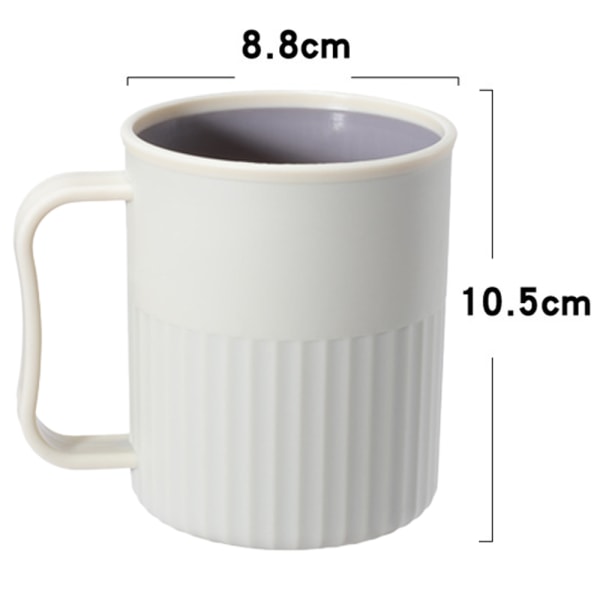 Creative Plastic Coffee Cups (4-pack), Party Cups, Upgraded Plas White