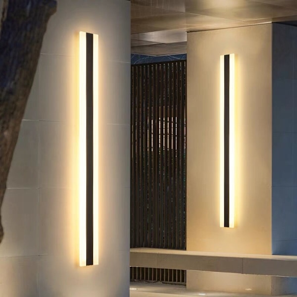 Stilren Utomhus Vägglampa, Modern Utomhusbelysning Med Rostskyddsbehandling Och Kortslutningsskydd, Perfekt För Utomhus- Och Inomhusmiljöer