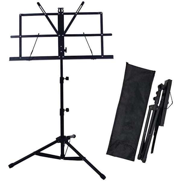 Foldable Metal Music Stand Portable Adjustable Music Stand