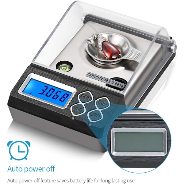 Digitaalinen vaaka 30g 0.001g Elektroninen vaaka