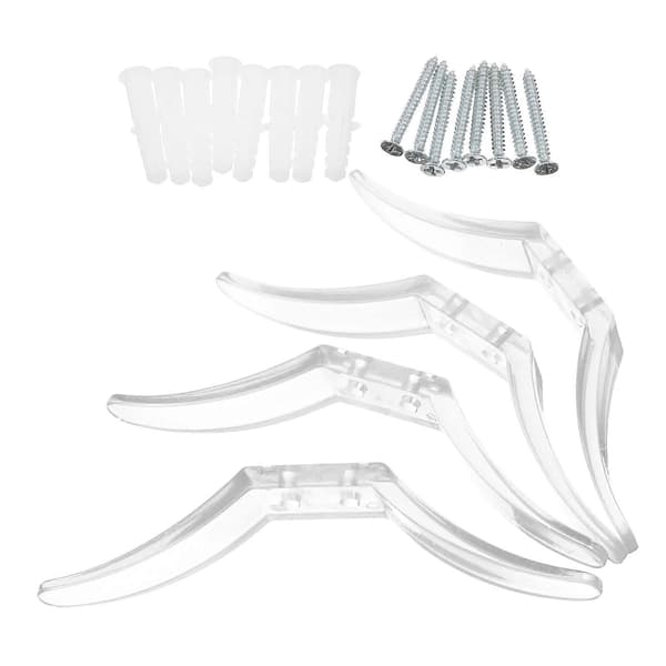 Klare sikkerhetskroker for snorer, plastkroker for persienner, 12 stk