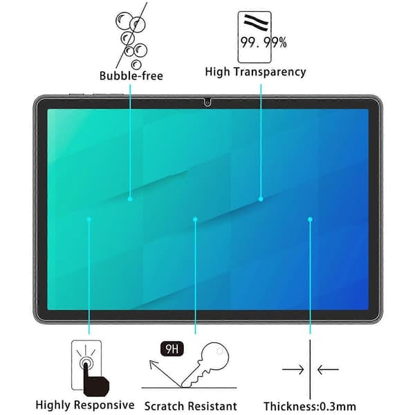 2 stk. hærdet glasfilm til Danew Dslide 1095 tablet 10.95