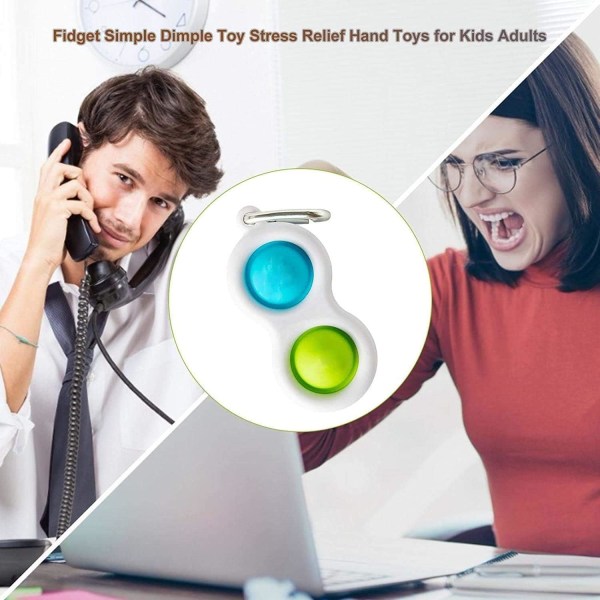 Simple Dimple Toy, Handhållen Mini Fidget Toy, Sensory Relief