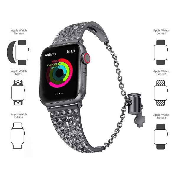 Compatible with Apple Watch Band 38mm 42mm Women, Unique Metal