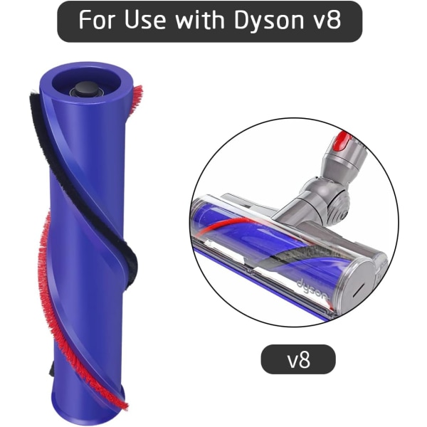 Ersättningsborstrulle för Dyson V8 dammsugare, borsthållare