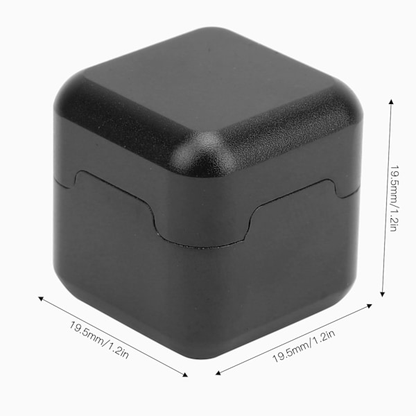 Aluminium Billard Kø Tip Kridt Holder Pool Bord Kø Kridt Bærer Etui Sort