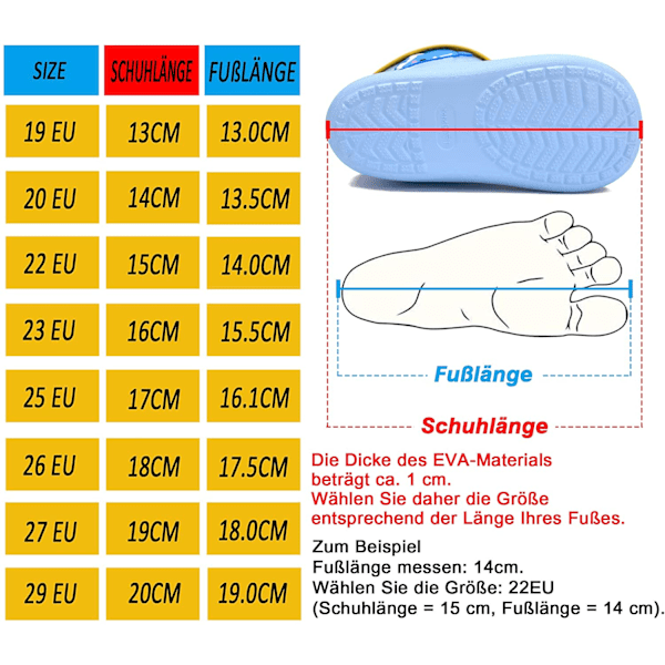 Barns unisex Eva regnstøvler med motiver og snøring, 180mm