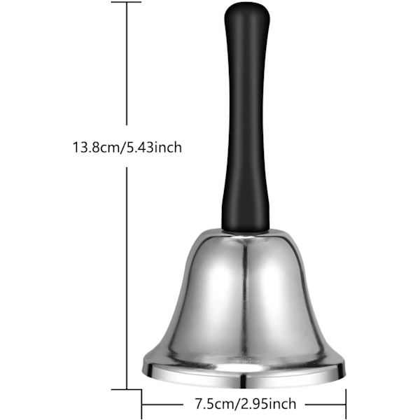 Metal Te-bord Klokke, Belagt Håndklokke, Høj