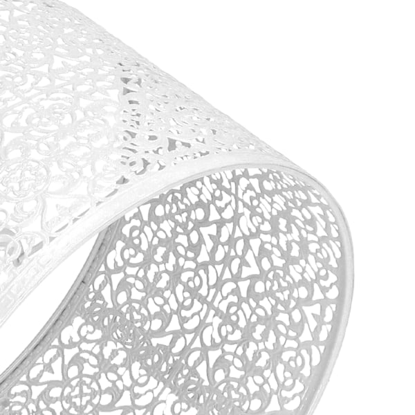 Lamp skärm ihålig metall lampskärm E27 E14 universell användning bra värmeavledning utsökt lampskärm vit