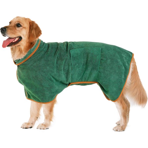 Pejoye Hundebademantel, Hunde Handtuch mit Verstellbarem Riemen