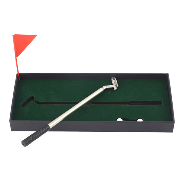 Pöytätietokoneen pieni golfpeliharjoitussetti Kuulakärkikynä Puttaajat Golfpallo Puttausalusta Lippu
