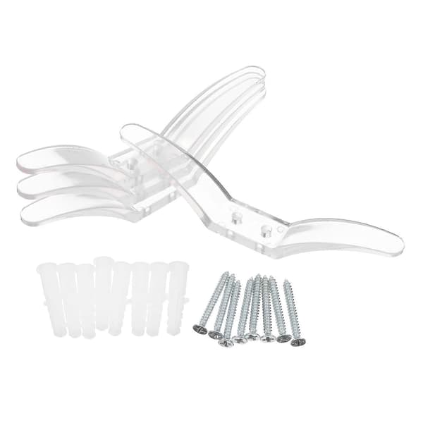 Klare sikkerhetskroker for snorer, plastkroker for persienner, 12 stk