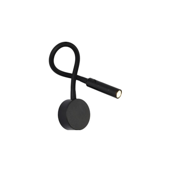Flexibel Vägglampa med Svanhals, LED Läslampor för Vägg med Ögonskydd och Utrymmesbesparande Design, Elegant Lampskärm i Aluminium för Sovrum