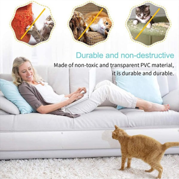 Repskyddsskydd, 40cm * 30cm transparent för katter, soffa 8 st
