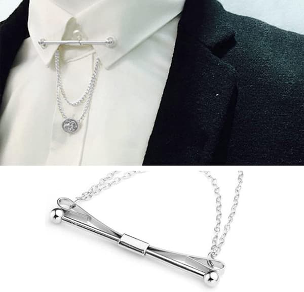 Slipsnål for menn, skjortekrageklips for menn og gutter, slipsnål, til bryllup B