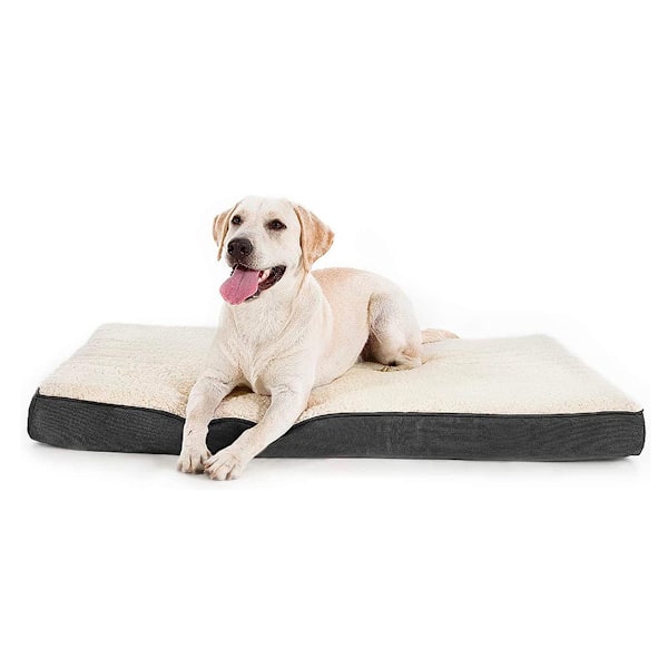 Orthopedic dog cushion, 2 in 1 memory foam, cuddly dog mat