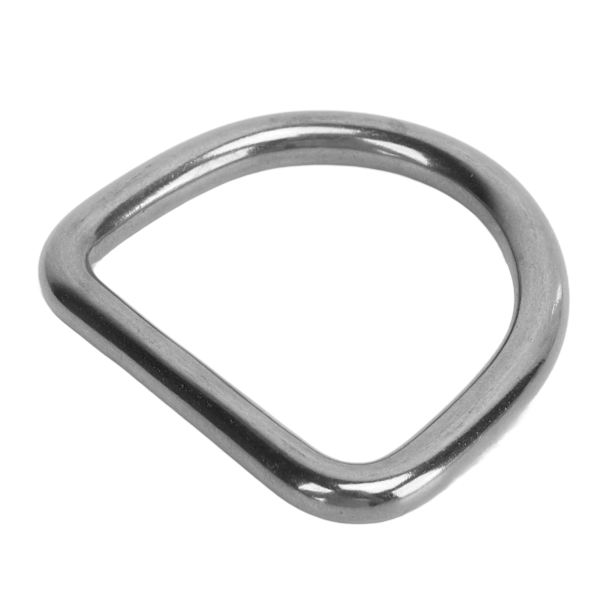 10 st 316 rostfritt stål D-ring halvrund svetsad D-ring spänne surfbräda kajak dragspänne hårdvara 8 mm diameter 50x47x8 mm