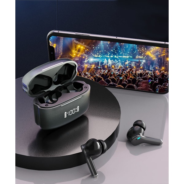 Korvassa olevat Bluetooth-kuulokkeet, HD-mikrofonilla