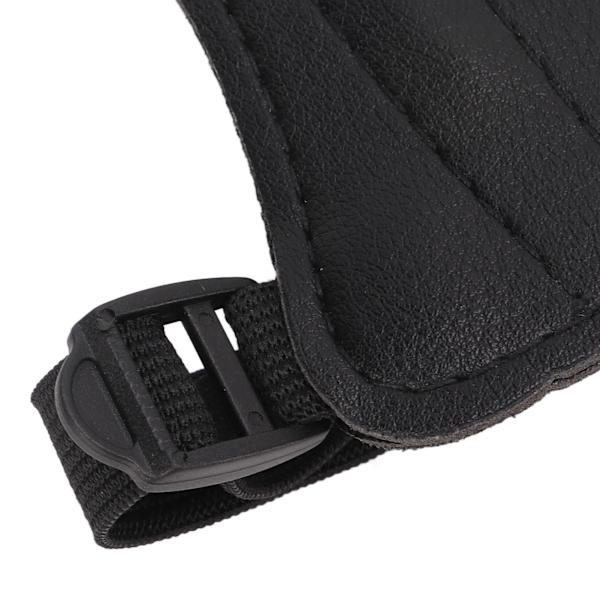 Bueskydning Arm Beskyttere Dobbelt Lag Syning Mikrofiber Læder PU Materiale Sort Fortykket Beskyttende Dæksel til Recurve