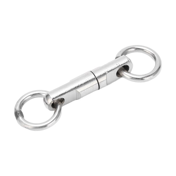 5 stk/pakke Rustfritt Stål Søyle Type Rotary Ring Lager Swivel Fiske Swivels Hook Connector Fiske Tilbehør 7#