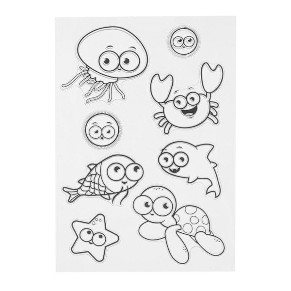 4 ark Animal Silicone Seal Clear Utsökt Präglingsmapp för DIY Scrapbook Papperskort Fotoalbum