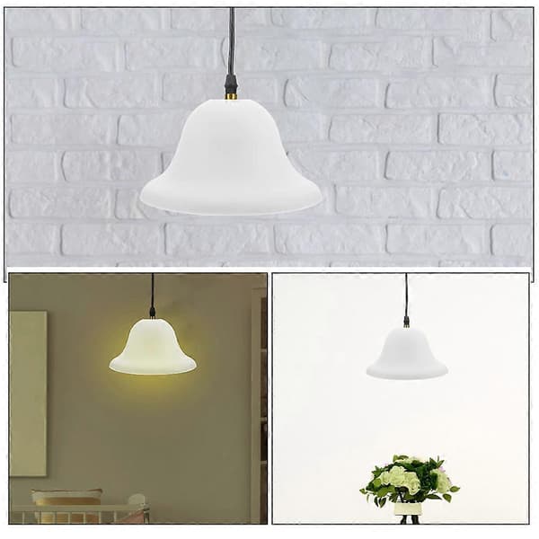 Plastlampeskjerm-erstatning for bordlampe 3 stk. hvit elegant til hjemmebruk