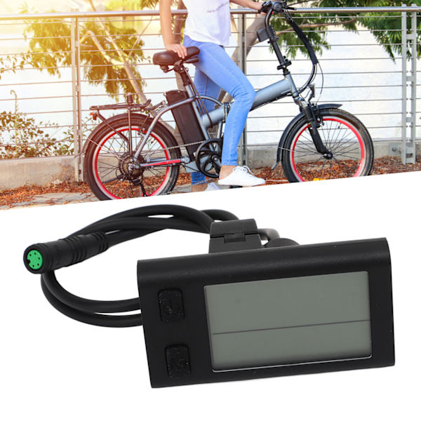 Elektrisk cykel LCD-display meter cykling speedometer odometer cykel computer panel 24V 36V 48V