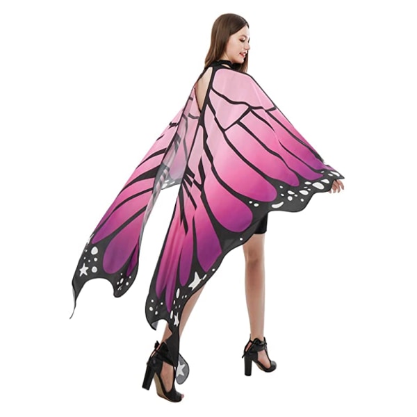 Naisten Halloween Party Butterfly Wings -huivi tytöille aikuisille