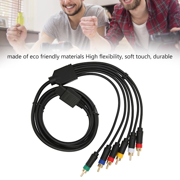 RGB RGBS Multifunktionell Kompositkabel Sladd Hög Flexibilitet Mjuk Stabil Komponent AV-kabel med 4 BNC-huvuden
