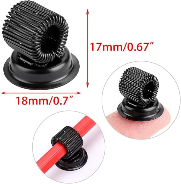 4 magnetiska pennhållarklämmor med justerbart fjäderspänne, bla