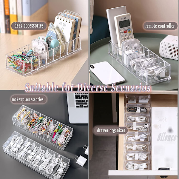 Transparent plast kabelarrangör låda med kabelbindare