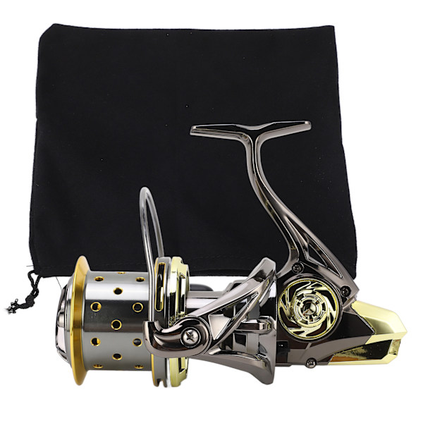 GX All Metal High Strength Guide Rod Structure Anti‑Seawater Spinning Fishing Reel for Long Shooting(GX10000 )