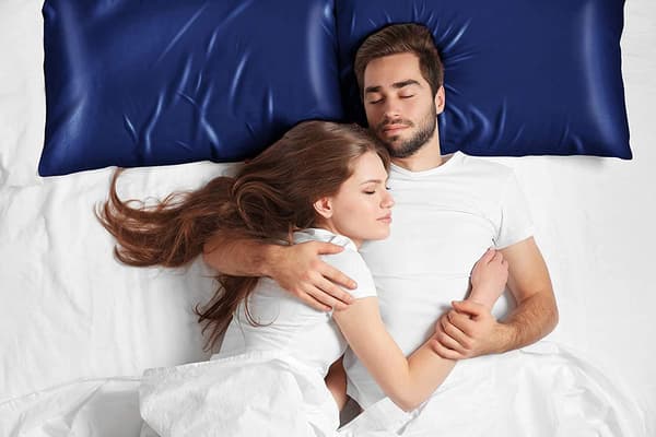 2-pack Satinkuddfodral för hår och hud, satinkuddfodral med kuvertstängning