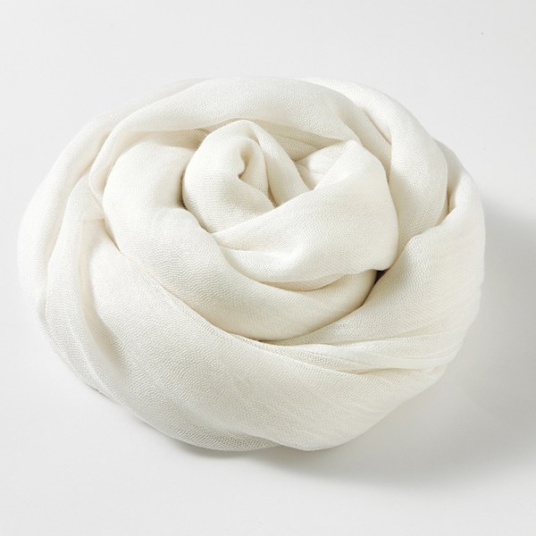 Dam Scarves Lättviktig Stor Lång Gase Elegant Släta Sjalar