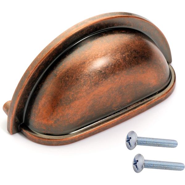Dynasty Hardware P-2769-AC Antik Kobber Skab Hardware Bin Pull