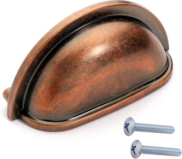 Dynasty Hardware P-2769-AC Antikk Kobber Skapinnredning Bin Pull