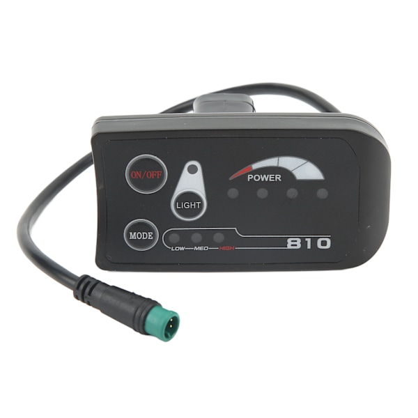 Elektrisk cykel LED-displaymätare Elektrisk skoter LED-displaypanel med 8102 vattentät 5P-kontakt 36V