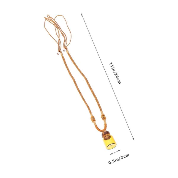 Halsband med eterisk oljeflaska, parfymflaskor för dekoration och förvaring, 4 st