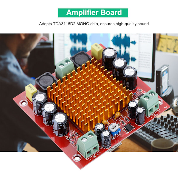 150W Ny enkelkanal digital förstärkarkort Power Amp-modul 12V-26V TPA3116D2