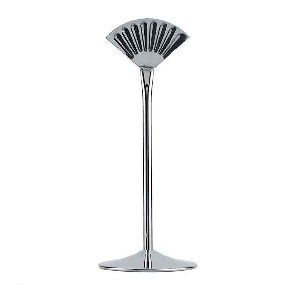 Ställ för bordnummer i rostfritt stål, hållare för kort, för bröllop, födelsedagsfest (silver, 8 tum)