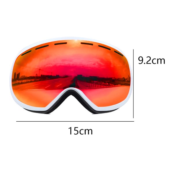 Lasten laskettelulasit, G3 lasten lumilautailulasit white frame and red